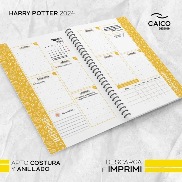 Agenda Harry Potter 2024 + Extras - Imagen 5