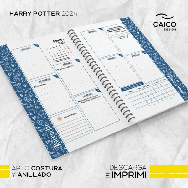 Agenda Harry Potter 2024 + Extras - Imagen 4