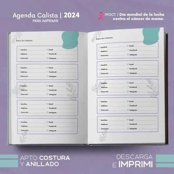 Agenda Calista 2024 para imprimir - Imagen 14