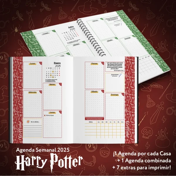 Agenda Harry Potter 2025 + Extras para imprimir - Imagen 2