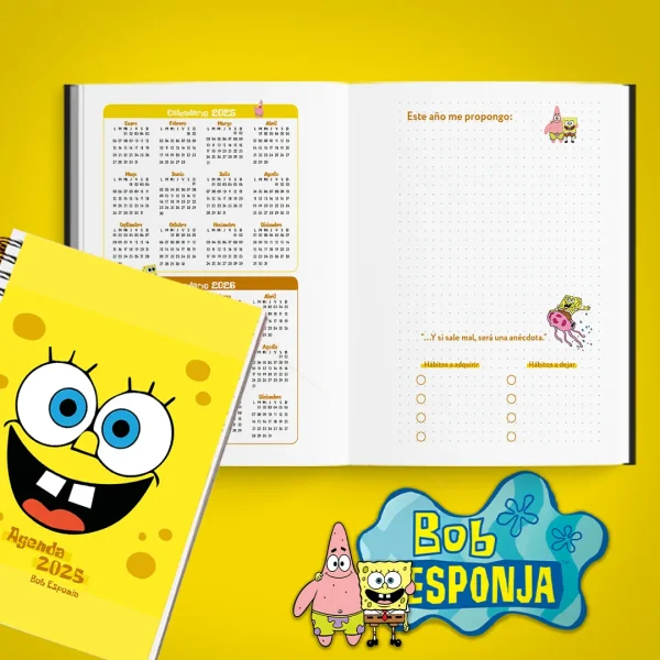 Pack - Bob Esponja agendas 2025 para imprimir - Imagen 4