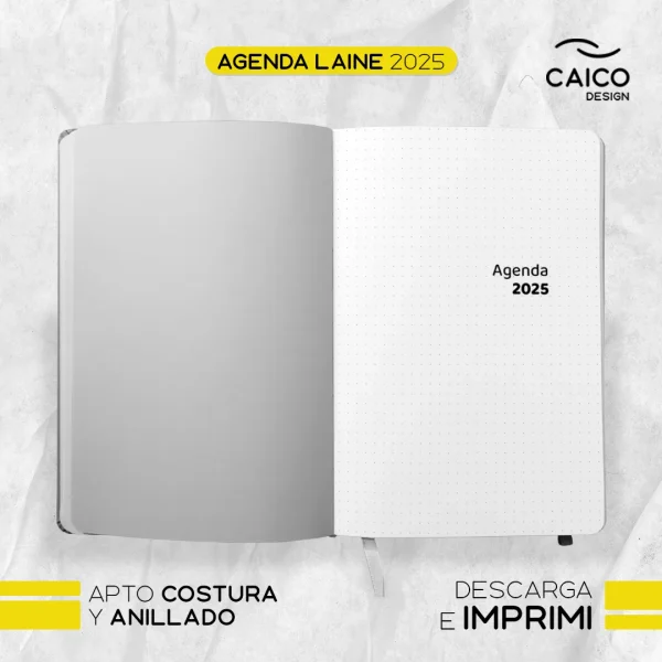 Agenda Laine 2025 para imprimir - Imagen 2