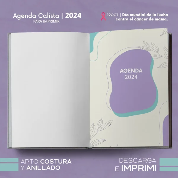 Agenda Calista 2024 para imprimir - Imagen 2