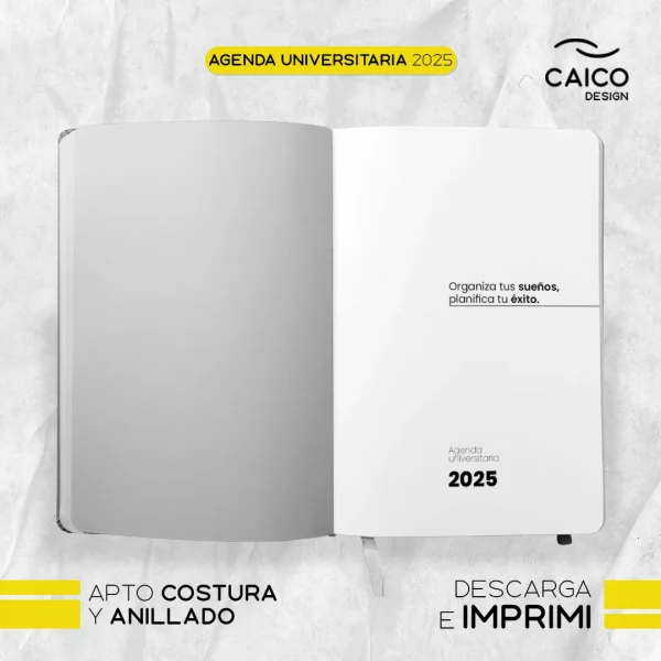 Agenda Universitaria 2025 para imprimir - Imagen 2