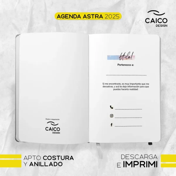 Agenda Astra 2025 para imprimir - Imagen 3