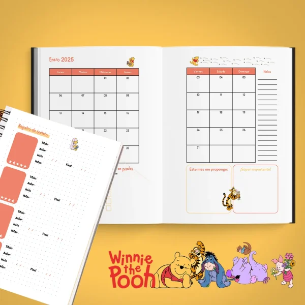 Pack - Winnie the Pooh agendas 2025 para imprimir - Imagen 5