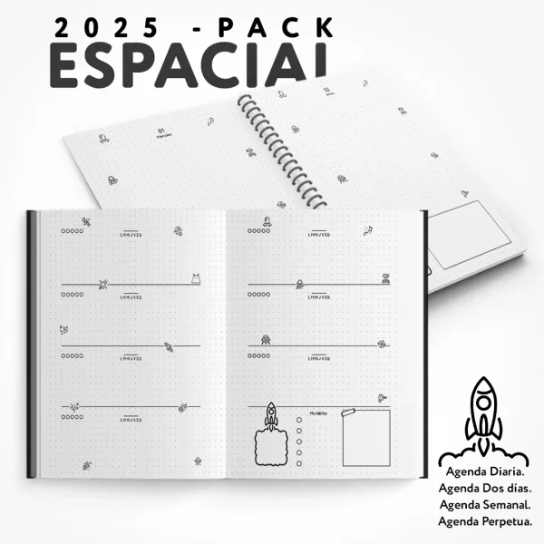 Pack - Agenda Espacial 2025 para imprimir - Imagen 2