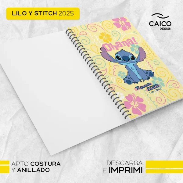Perpetua - Lilo y Stitch agenda perpetua para imprimir - Imagen 2
