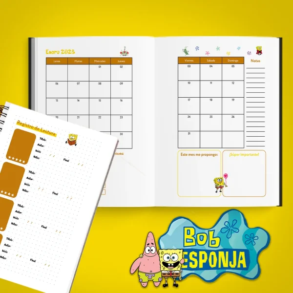 Pack - Bob Esponja agendas 2025 para imprimir - Imagen 5