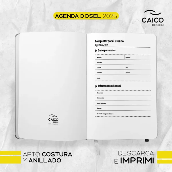Agenda Dosel 2025 para imprimir - Imagen 3
