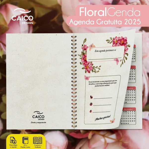 Agenda Gratuita 2025 - Floralgenda - Imagen 3