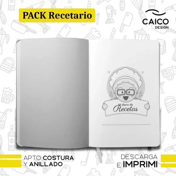 PACK Recetario para imprimir - Recetario de la abuela para imprimir - Imagen 2