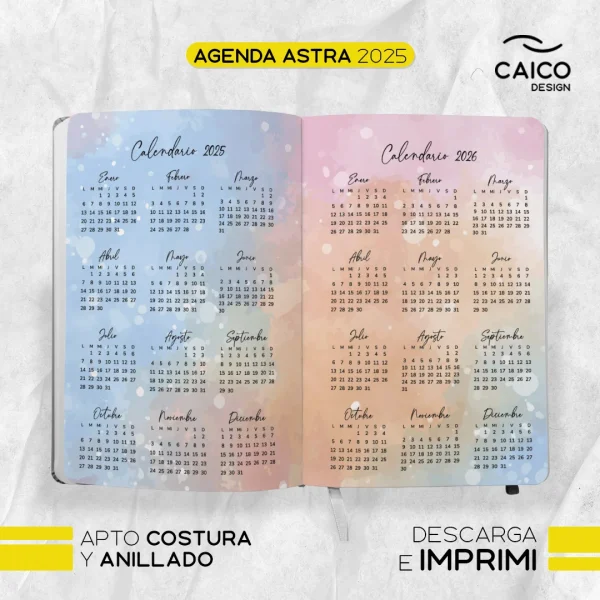 Agenda Astra 2025 para imprimir - Imagen 4