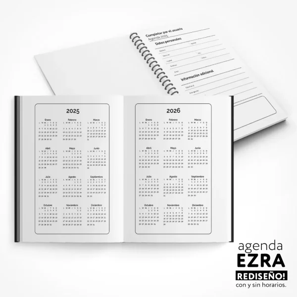 Pack - Agenda Ezra 2025 para imprimir - Imagen 4