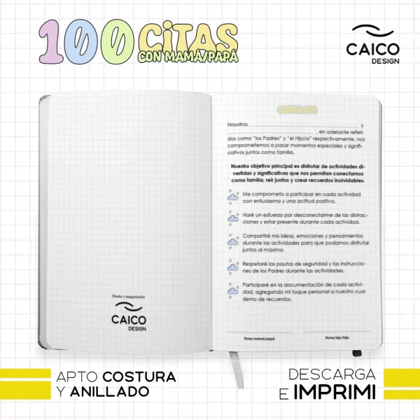 100 citas con mamá / papá para imprimir - Imagen 3