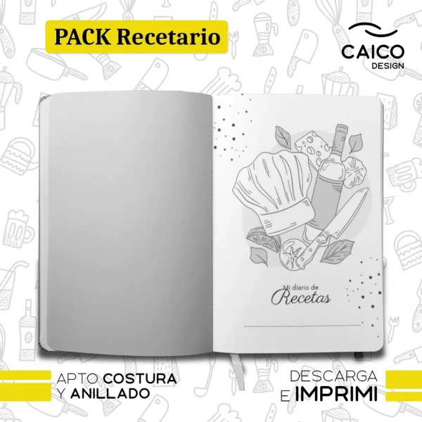 PACK Recetario para imprimir - Recetario de la abuela para imprimir - Imagen 3