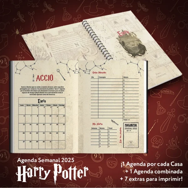 Agenda Harry Potter 2025 + Extras para imprimir - Imagen 5