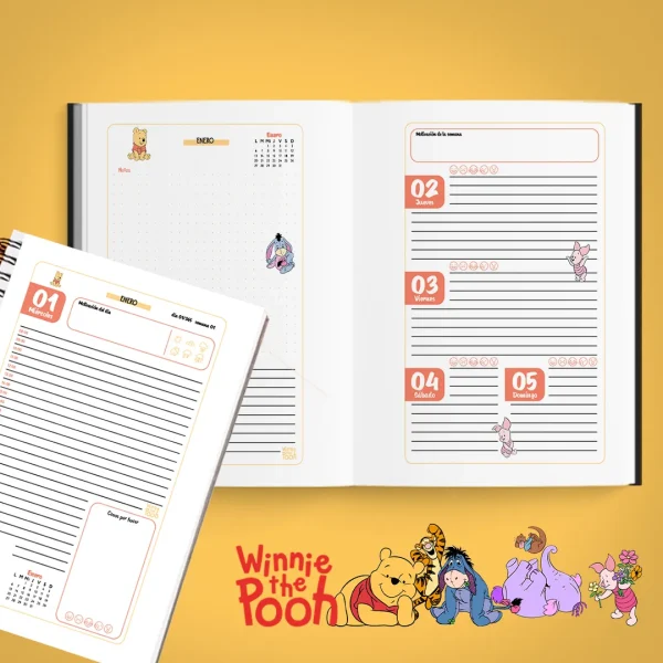Pack - Winnie the Pooh agendas 2025 para imprimir - Imagen 2