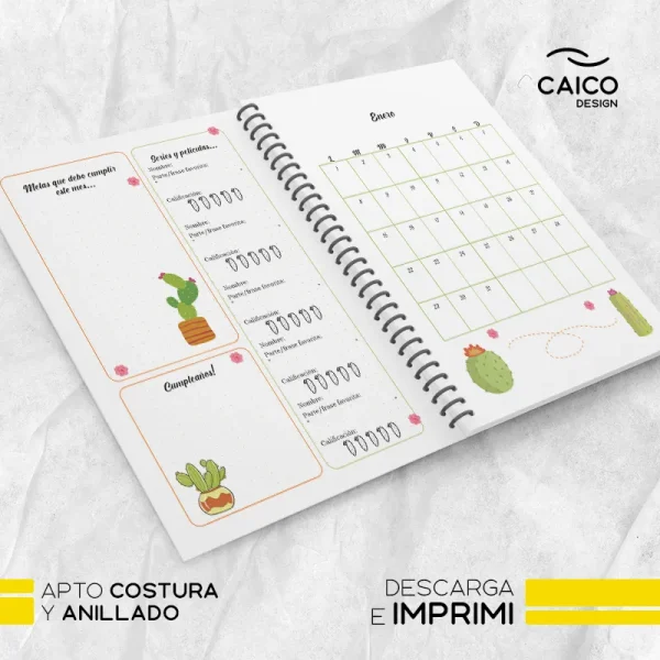 Agenda Cactus 2024 para imprimir - Imagen 5