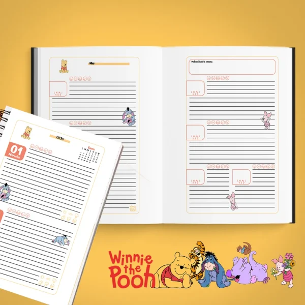 Pack - Winnie the Pooh agendas 2025 para imprimir - Imagen 3