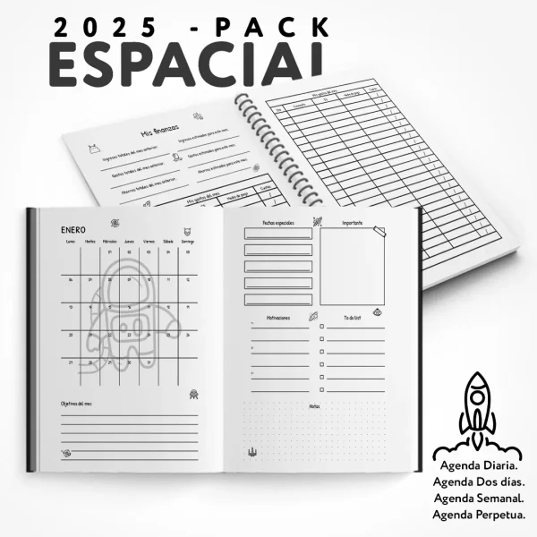 Pack - Agenda Espacial 2025 para imprimir - Imagen 7