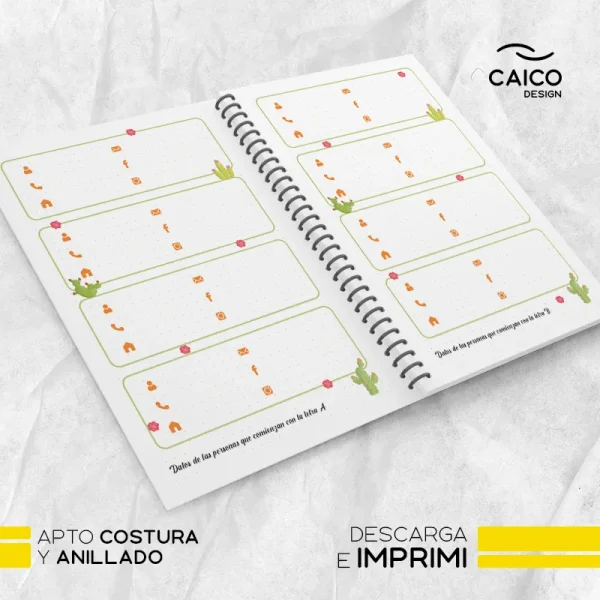 Agenda Cactus 2024 para imprimir - Imagen 6