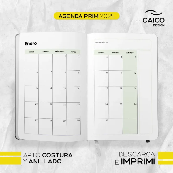 Agenda Prim 2025 para imprimir - Imagen 6