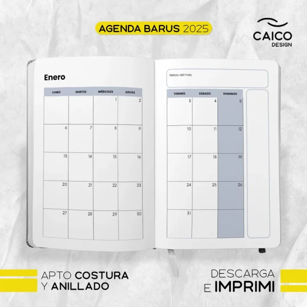 Agenda Barus 2025 para imprimir - Imagen 6