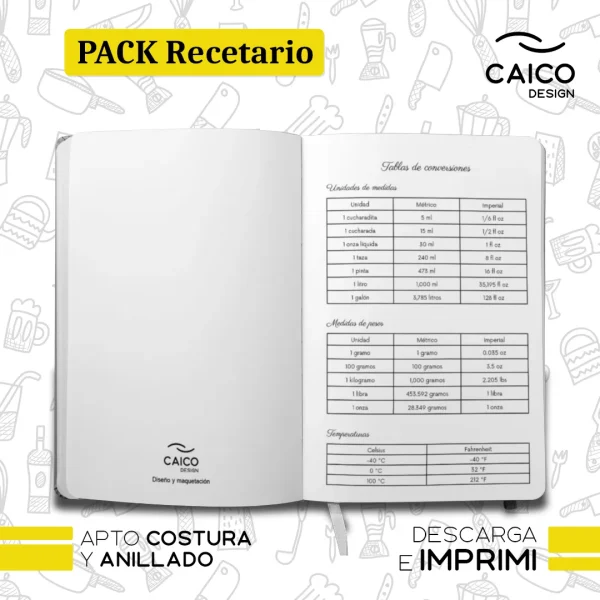 PACK Recetario para imprimir - Recetario de la abuela para imprimir - Imagen 5