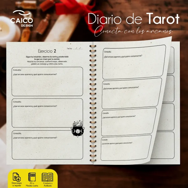 Diario de Tarot para imprimir - Imagen 6