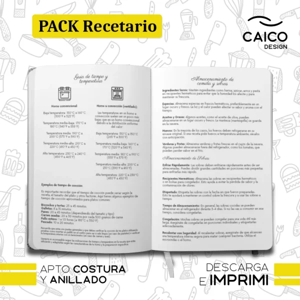 PACK Recetario para imprimir - Recetario de la abuela para imprimir - Imagen 6