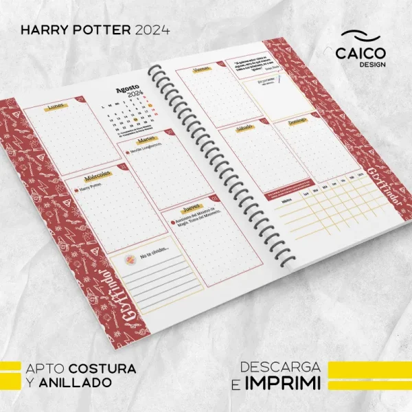 Agenda Harry Potter 2024 + Extras - Imagen 3