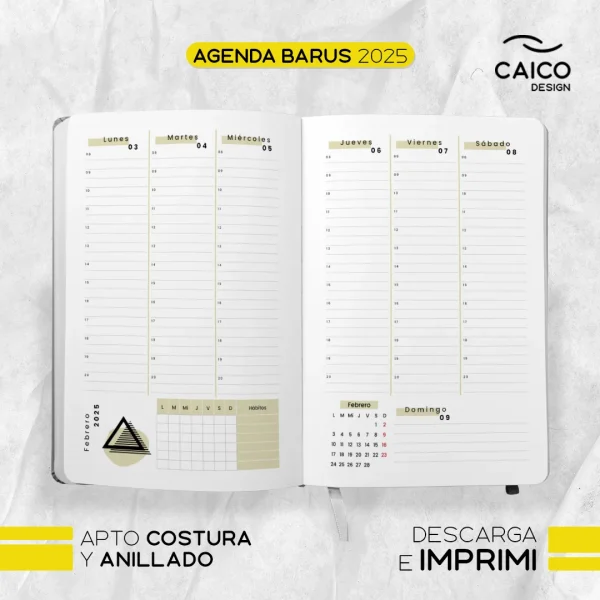 Agenda Barus 2025 para imprimir - Imagen 7