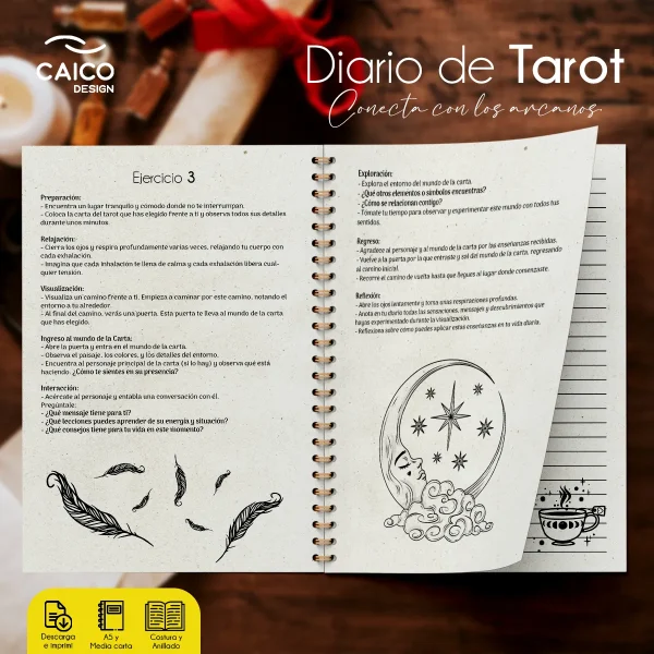Diario de Tarot para imprimir - Imagen 7