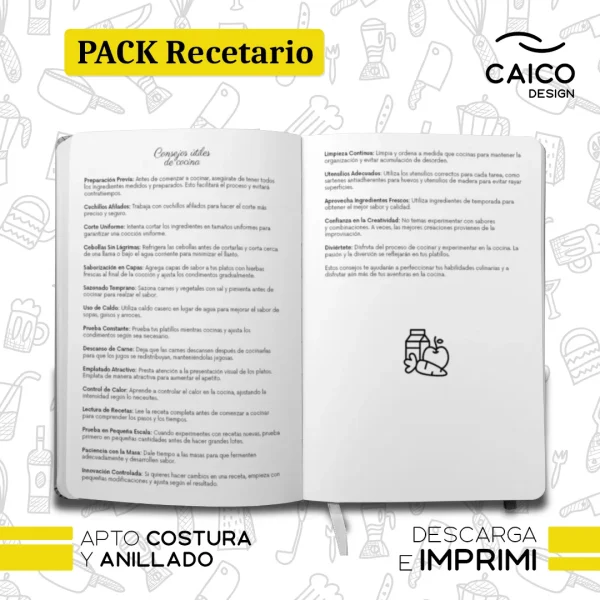PACK Recetario para imprimir - Recetario de la abuela para imprimir - Imagen 7