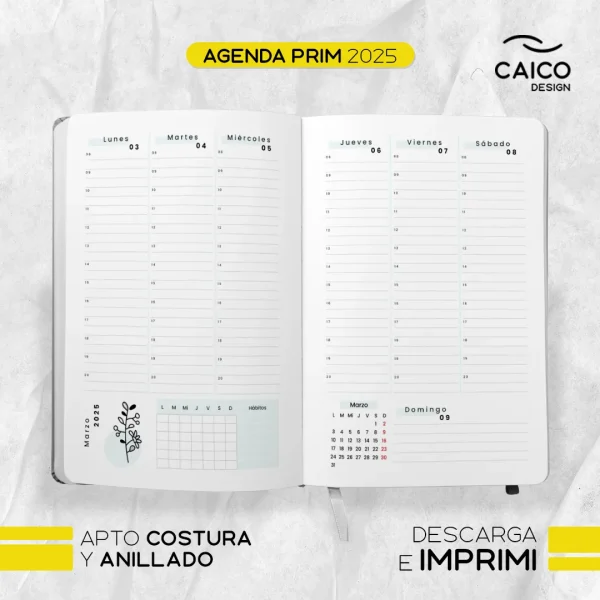 Agenda Prim 2025 para imprimir - Imagen 8