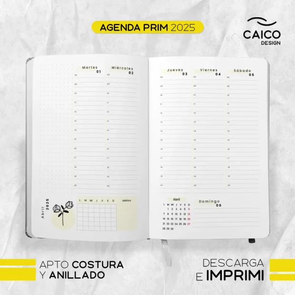 Agenda Prim 2025 para imprimir - Imagen 7
