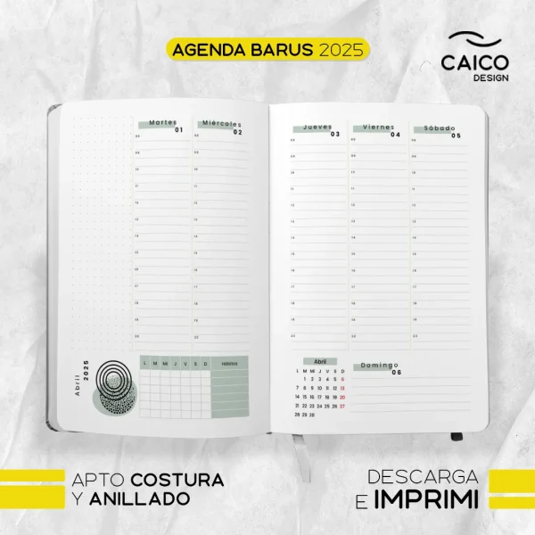 Agenda Barus 2025 para imprimir - Imagen 9