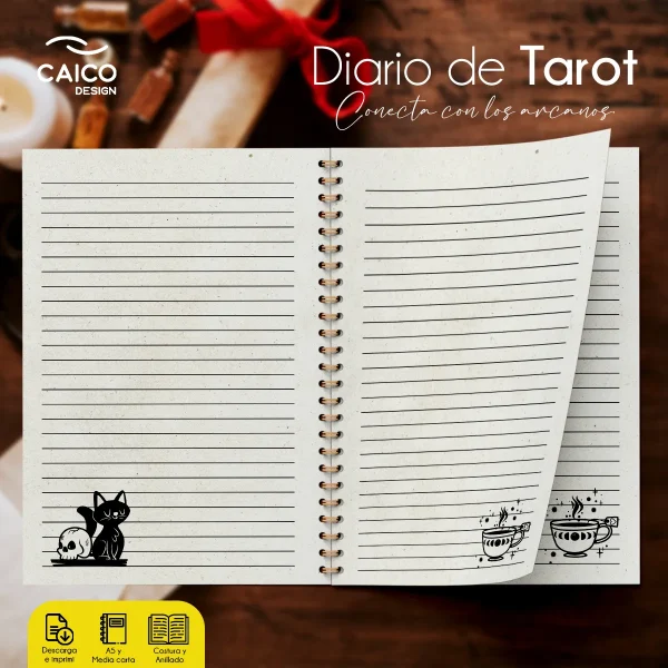 Diario de Tarot para imprimir - Imagen 8