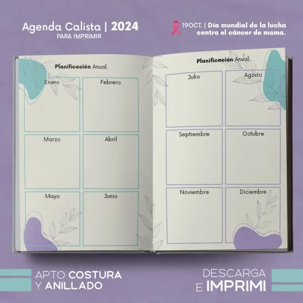 Agenda Calista 2024 para imprimir - Imagen 10