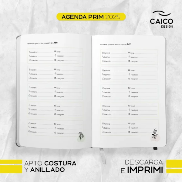 Agenda Prim 2025 para imprimir - Imagen 10