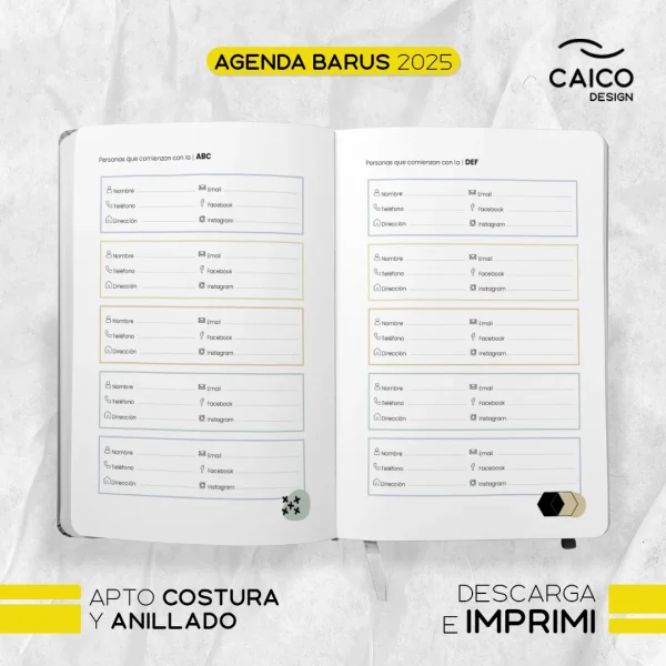 Agenda Barus 2025 para imprimir - Imagen 10