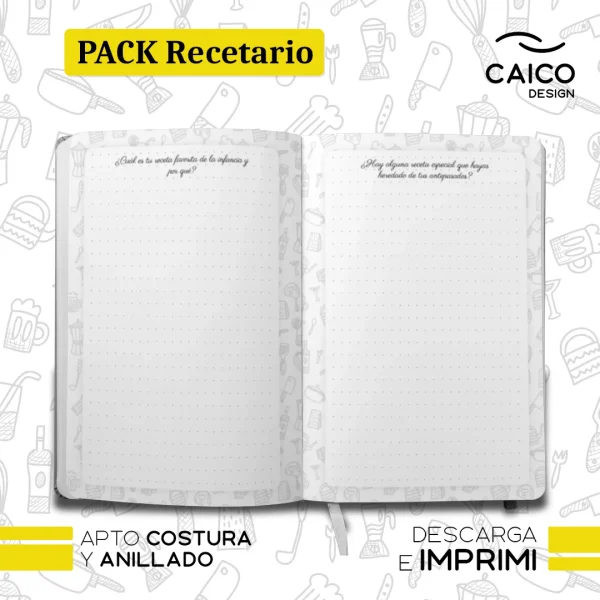 PACK Recetario para imprimir - Recetario de la abuela para imprimir - Imagen 9