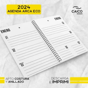 Agenda Arca ECO 2024 para imprimir