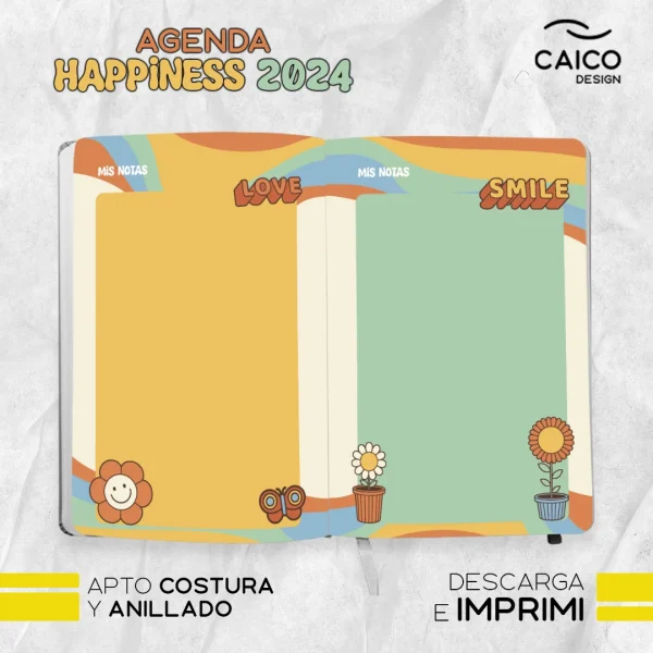 Agenda Happiness 2024 para imprimir - Imagen 11