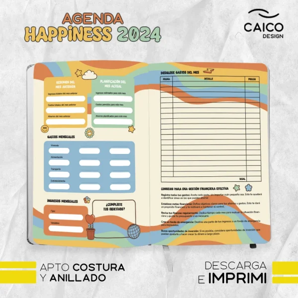 Agenda Happiness 2024 para imprimir - Imagen 9