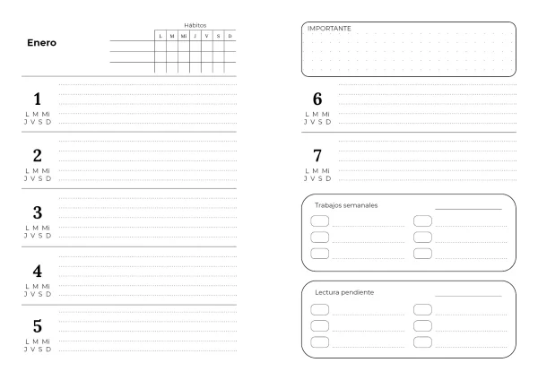 Agenda Universitaria perpetua v2 - Imagen 6
