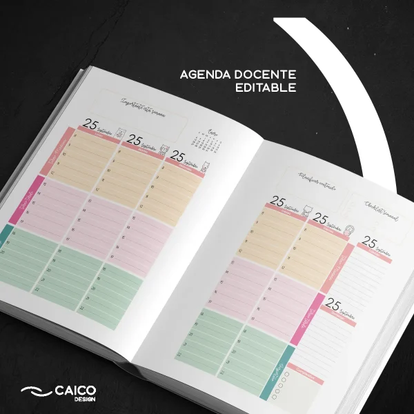 Agenda Docente Editable