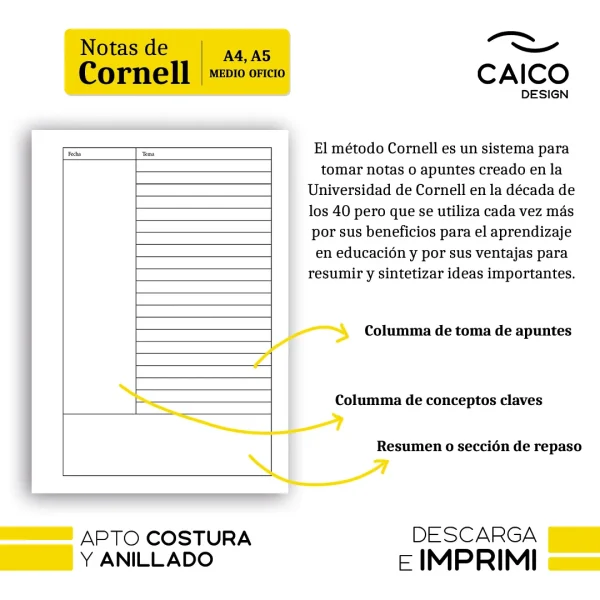 Hojas Notas de Cornell - Imagen 2