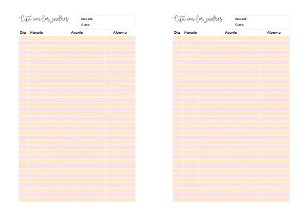 Agenda Docente Editable - Imagen 8